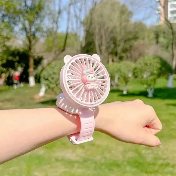 Watch Fan Multi-purpose Cartoon Portable Electric Watch Fan Rechargeable Daily Use Supply - Image 5