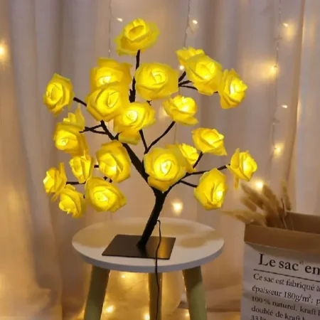 24 LED Rose Flower Tree Lamp