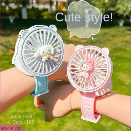 Watch Fan Multi-purpose Cartoon Portable Electric Watch Fan Rechargeable Daily Use Supply