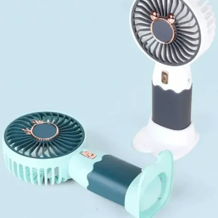 Cute Bear Portable Fan , Battery Operated Small Personal Portable Fan