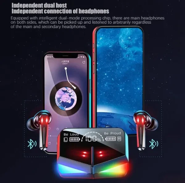 M28 TWS Wireless Gaming Earbuds - Image 2