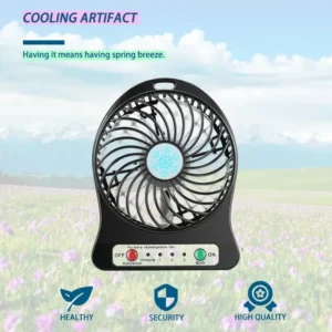 Outdoor Mini Rechargable Fan
