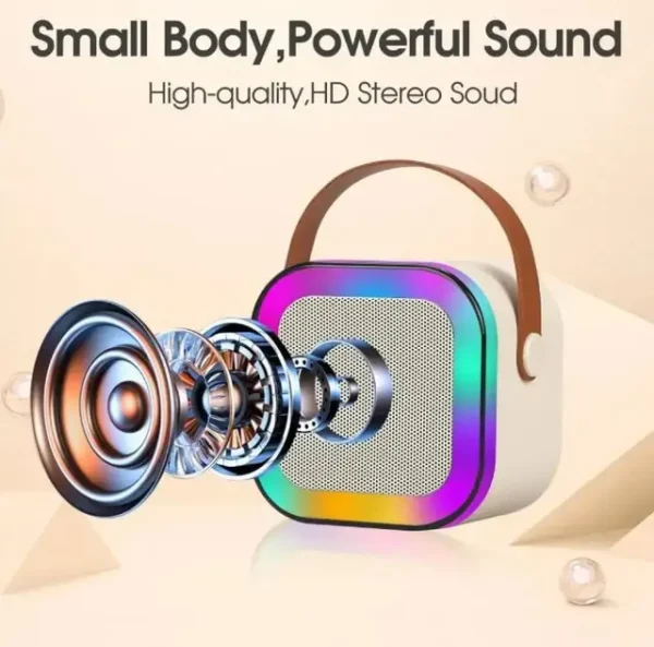 Karaoke Machine Portable Bluetooth Speaker With Mic 5.3 PA - Image 3