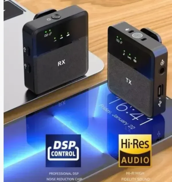 SX9 Mini Wireless Dual Microphone for Type-C and 3.5 Interface