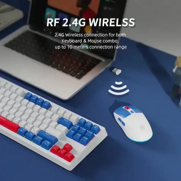 Micropack KM-269W Navy Wireless Keyboard & Mouse Combo - Image 4